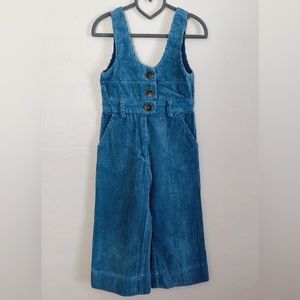 NWOT Zara Kids Blue Corduroy Jumpsuit